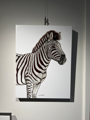 Zebra Print on Canvas Gallery Wrap