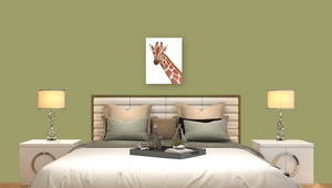 Giraffe Print on Canvas Gallery Wrap