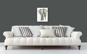 African Bush Elephant Print on Canvas Gallery Wrap