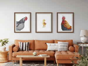 Rooster Print on Fine Art Paper