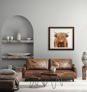 Highland Cow Print on Fine Art Paper