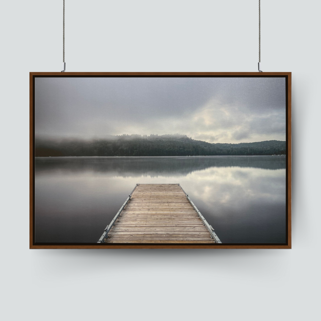 Dockside on Framed Canvas