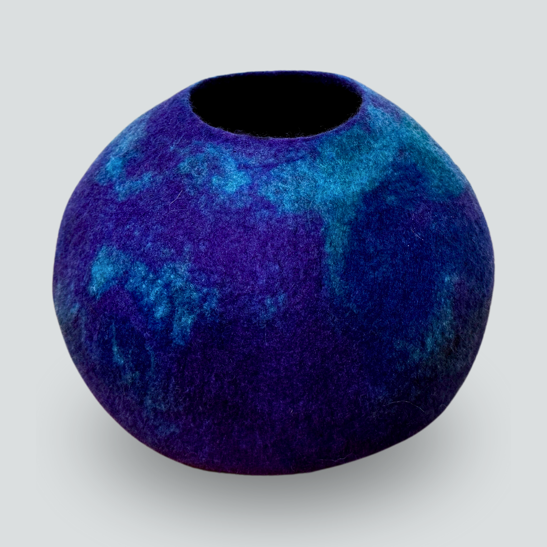 Purple and Teal Vessel