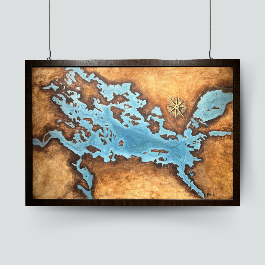 Lake Winnipesaukee Pirate Map