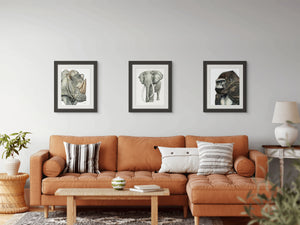 Silverback Gorilla Print on Fine Art Paper