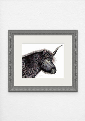 Shetland Unicorn Print on Fine Art Paper